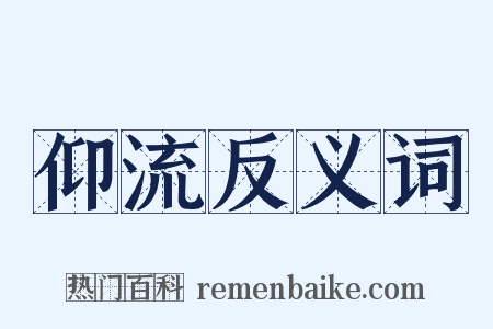 仰流反义词是什么意思的图片